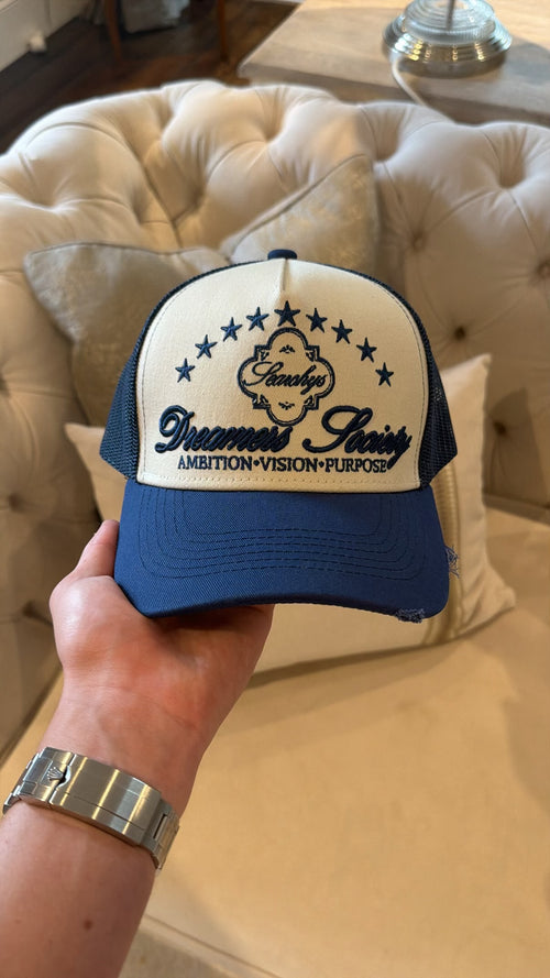 DREAMERS SOCIETY TRUCKER HAT - NAVY
